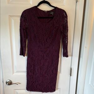 Lulu's Purple Lace Dress
